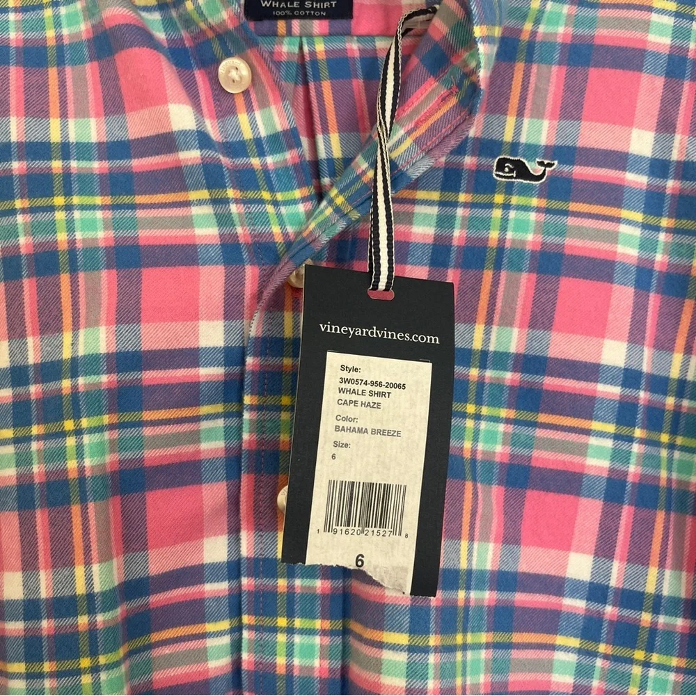 vineyard vines boys button up whale shirt long sleeve - Picture 2 of 3